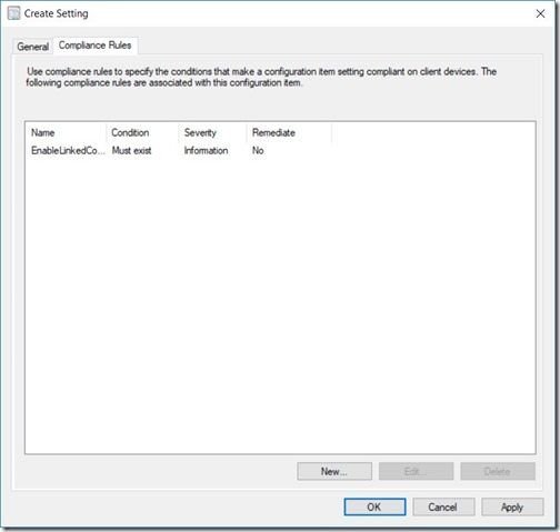 Configuration Item - Compliance Rules Page