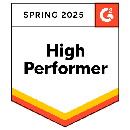 High Performer - Spring 2025 G2 Award