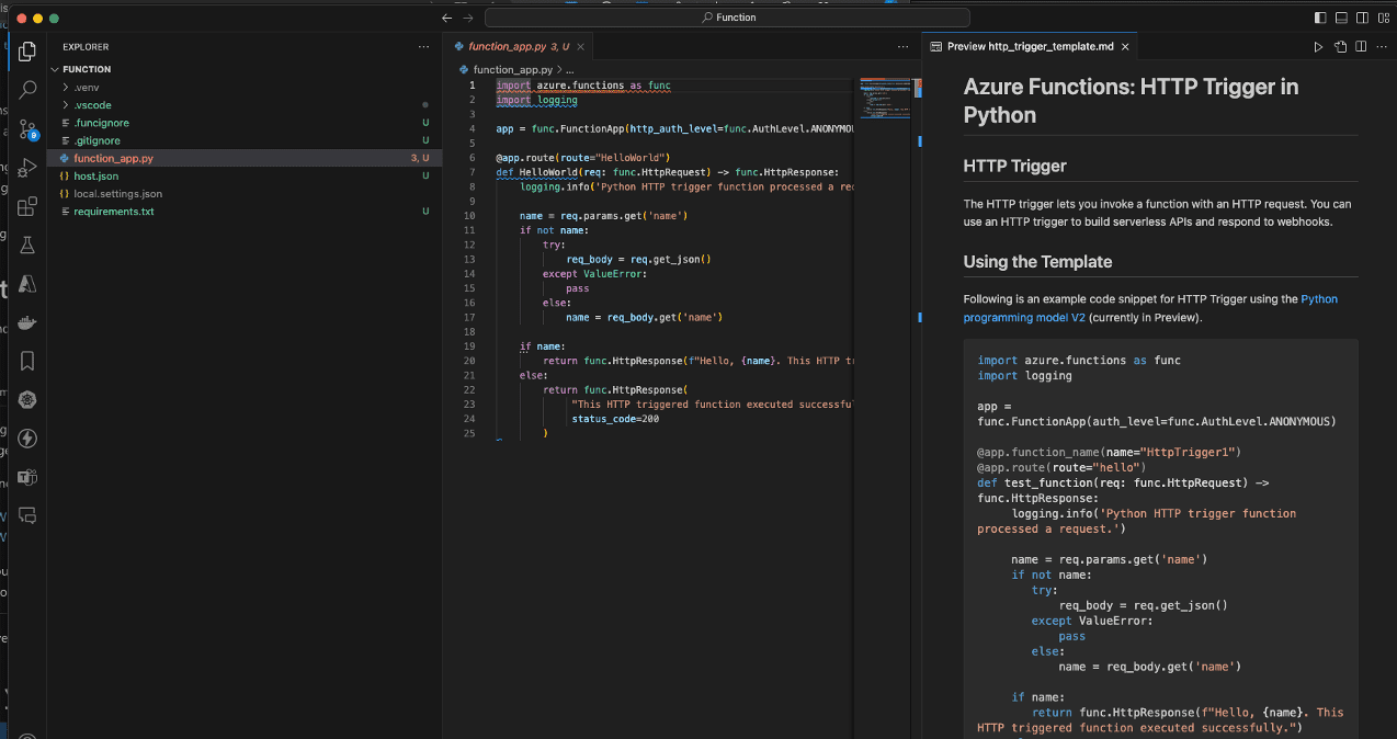 Start with Azure Functions