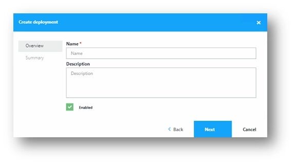 Application Workspace Deployments for Mac - create deployment