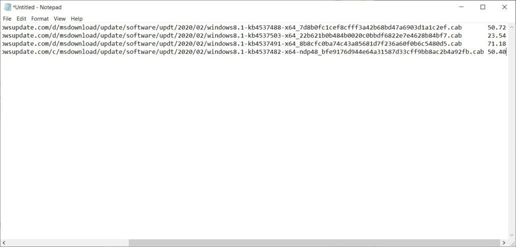 Download a Software Update - Notepad