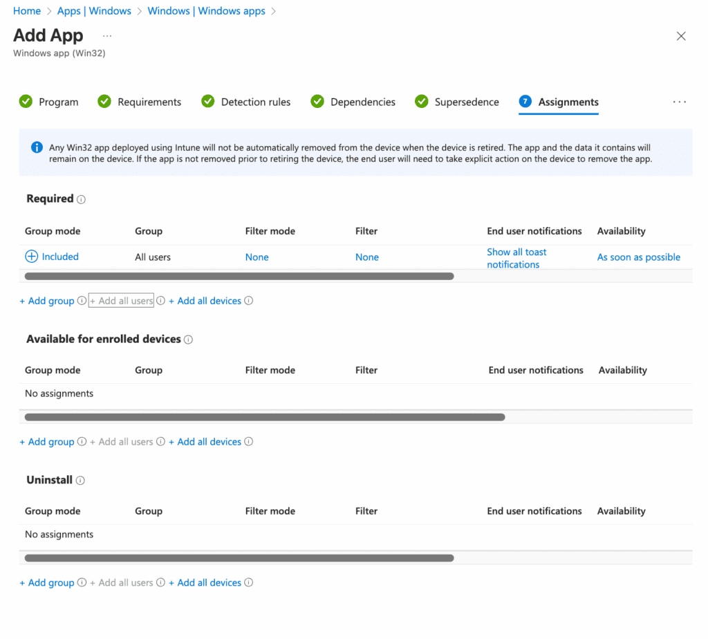 Deploy Notepad++ with Intune - Add App