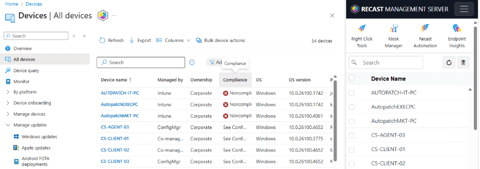 Multi-device Actions - UI