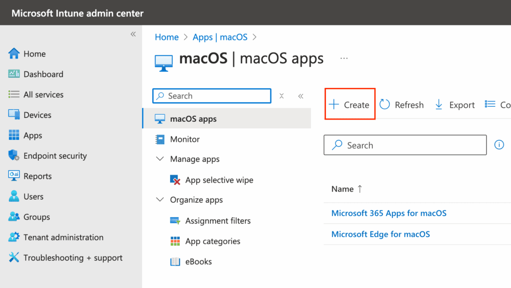 Intune macOS Blade