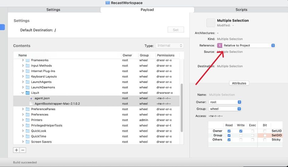 Switch Reference to Relative to Project