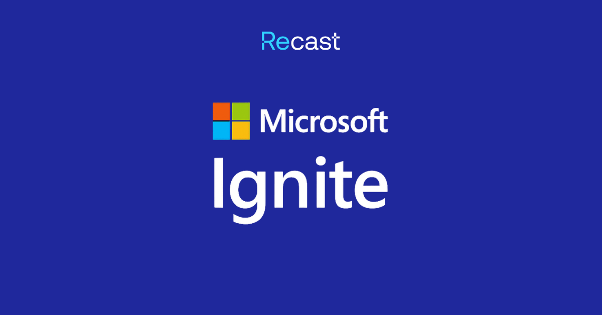 Recast and MS Ignite logos