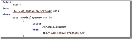 ConfigMgr and Asset Intelligence-Query-Not Installed ConfigMgr and Asset Intelligence-Query-Not Installed