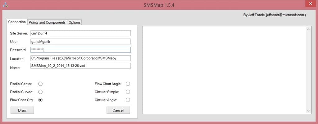 SMSMap-Connection Information