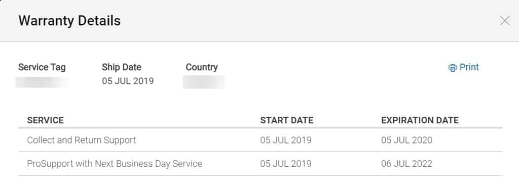 Dell Warranty Status - Services