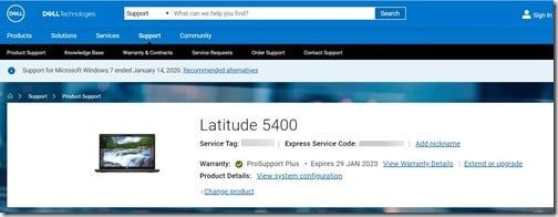 normalized warranty results - Dell - Latitude 5400