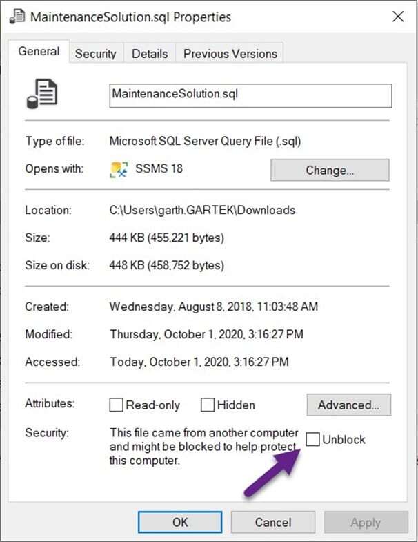 Ola Hallengren’s SQL Server Maintenance Solution