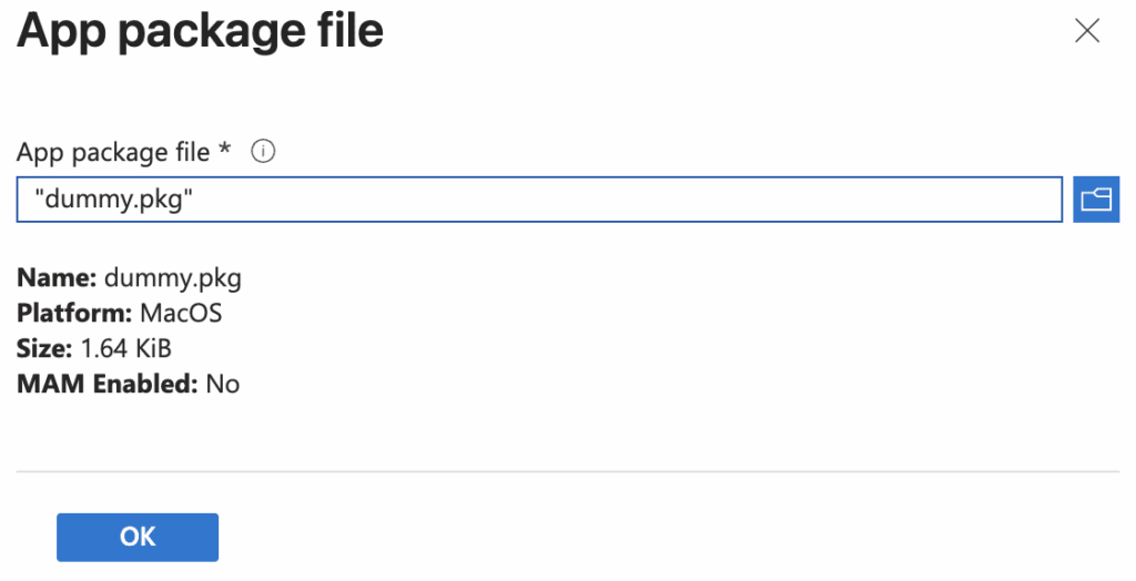 macOS Dock customization with Intune - App Package File