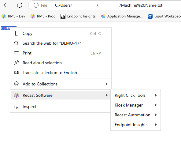 Beyond Intune - RCT in Text File