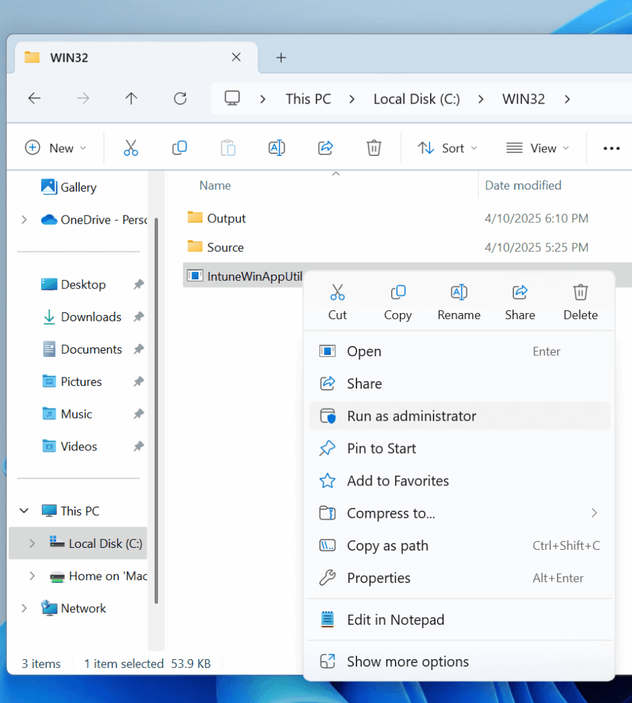 Deploy Notepad++ with Intune - Run as admin
