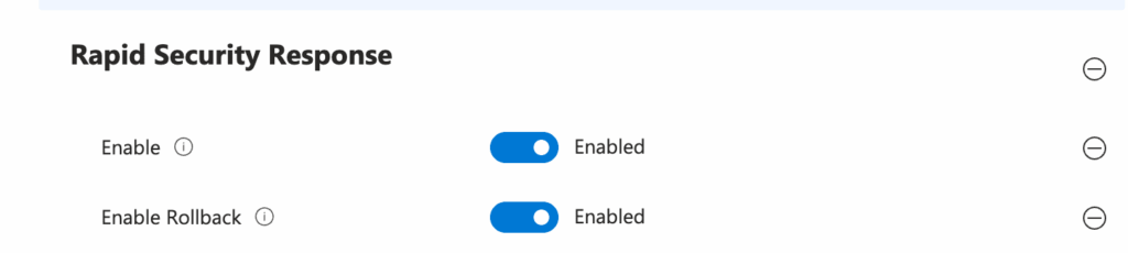 Rapid Security Response