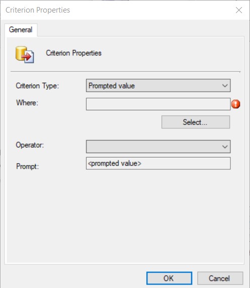 Prompted WQL Query - Prompted Value
