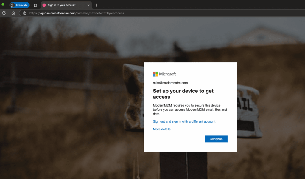 Block Unmanaged macOS Devices