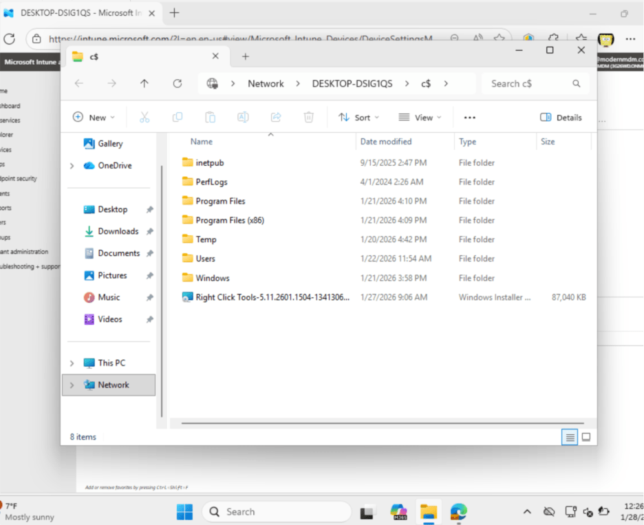 File Sharing for Entra-Joined Devices - Remote Drive Access