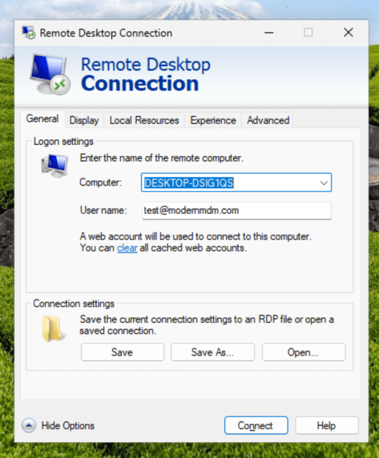RDP Entra-Joined Devices - Logon Settings